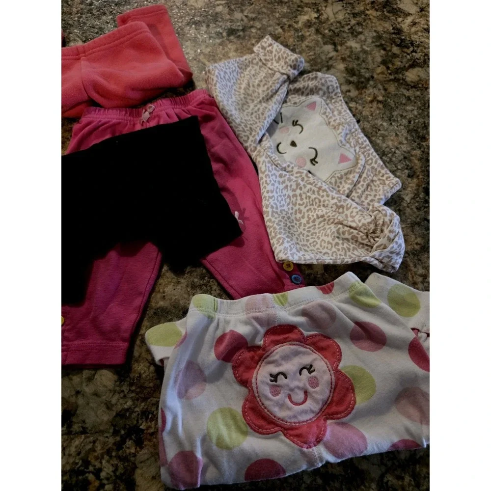 Carter Just ONE You 6M. Baby Girl. Sweats Leggings. Lot Of 18